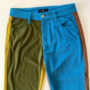 Multicolor corduroy pants